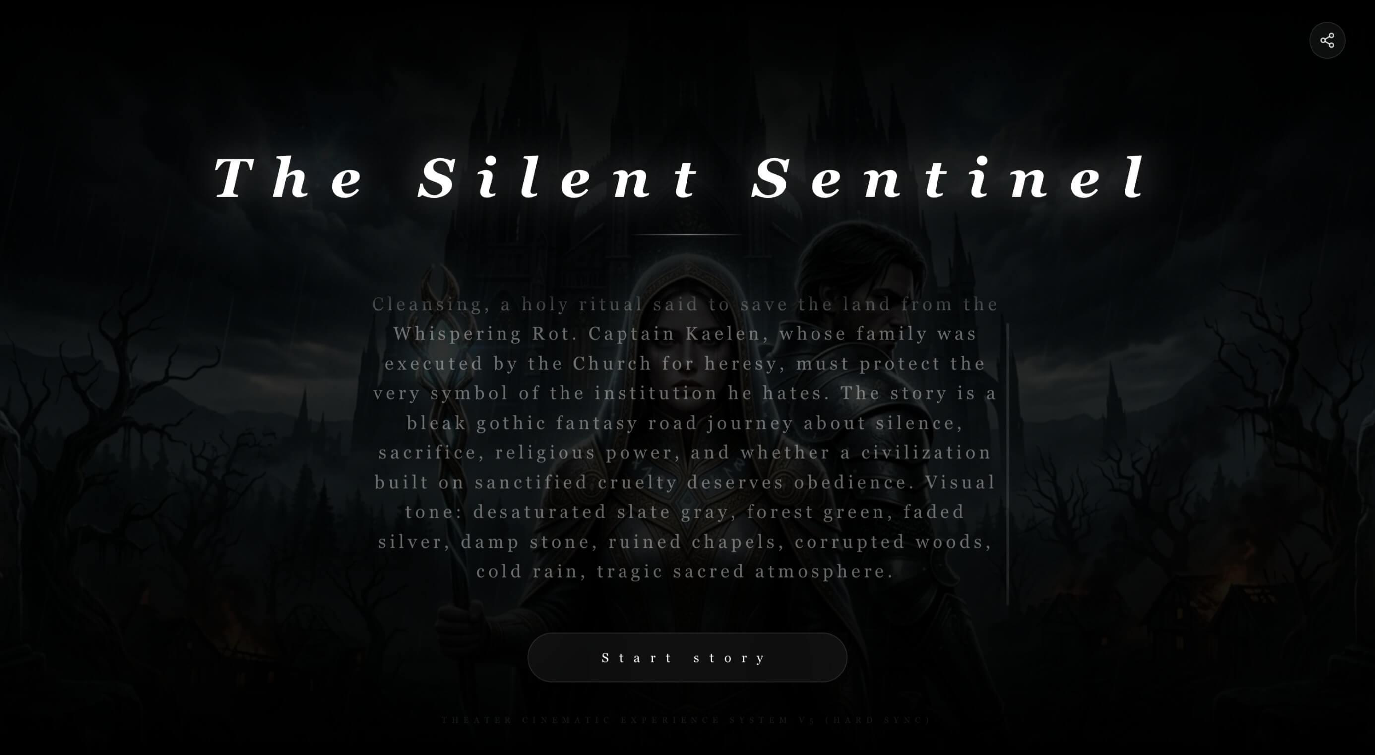 每个故事有独立世界观和角色 — 点击即进入沉浸体验。